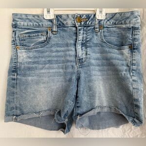 American Eagle Women's Factory Distressed Jean Shorts